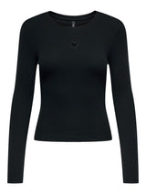 ONLCHECKIE LIFE L/S CUT OUT TOP JRS