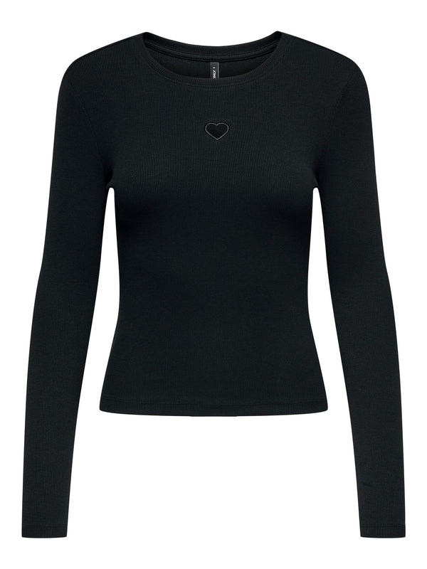 ONLCHECKIE LIFE L/S CUT OUT TOP JRS
