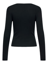 ONLCHECKIE LIFE L/S CUT OUT TOP JRS