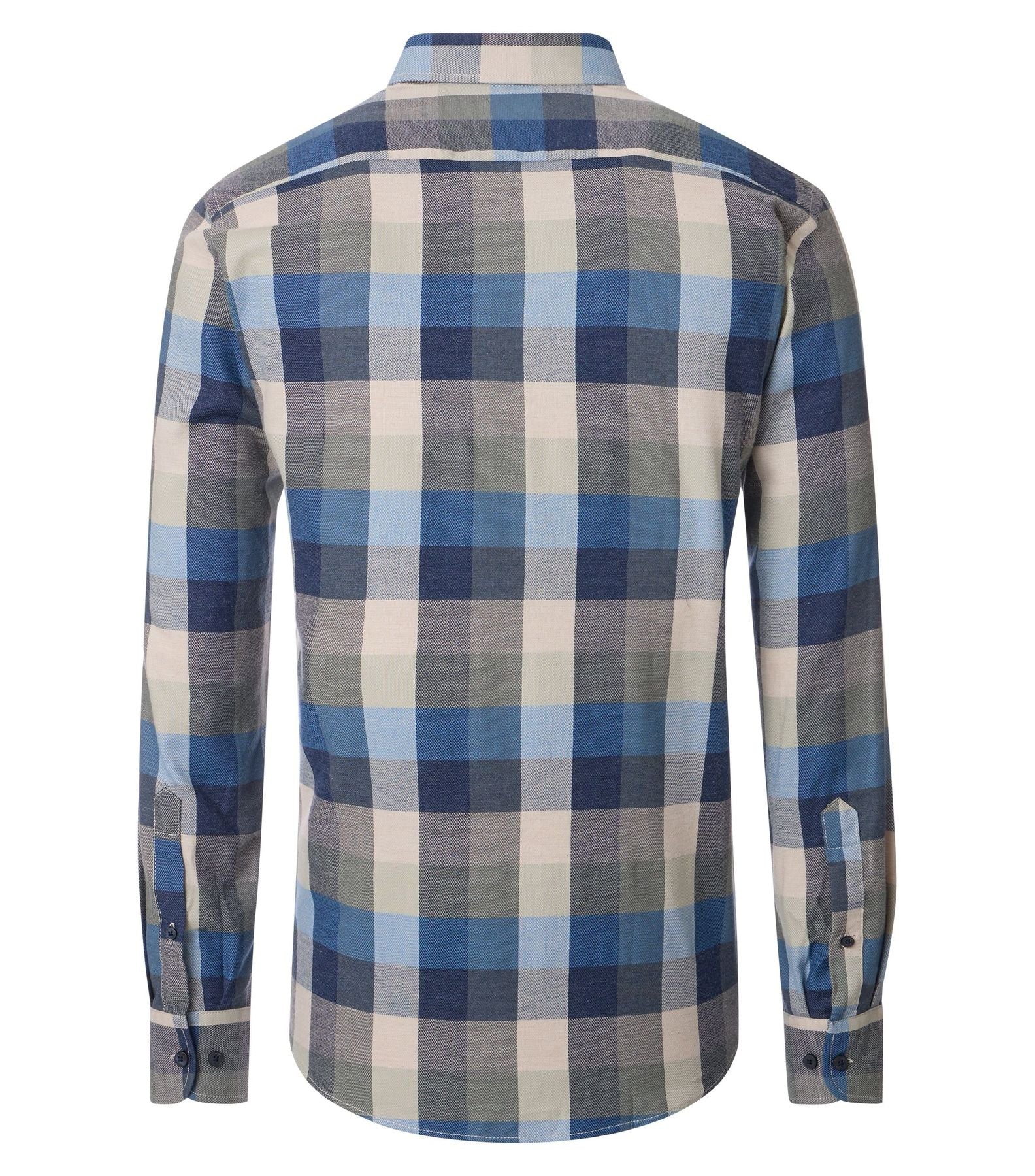 Freizeithemd in trendigem Blockkaro