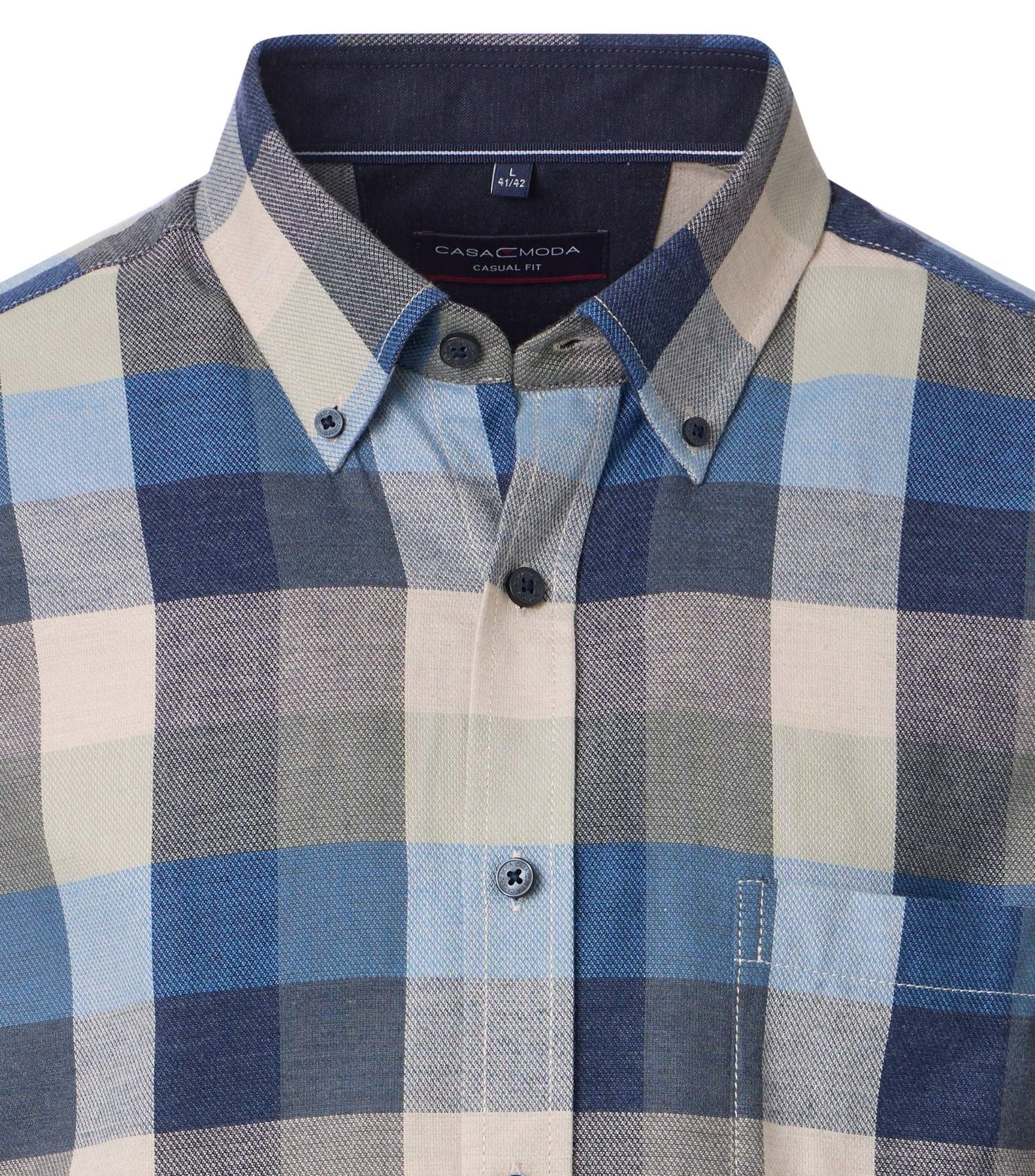 Freizeithemd in trendigem Blockkaro