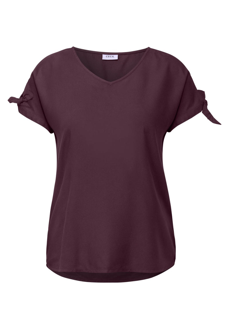 Blusenshirt in Unifarbe