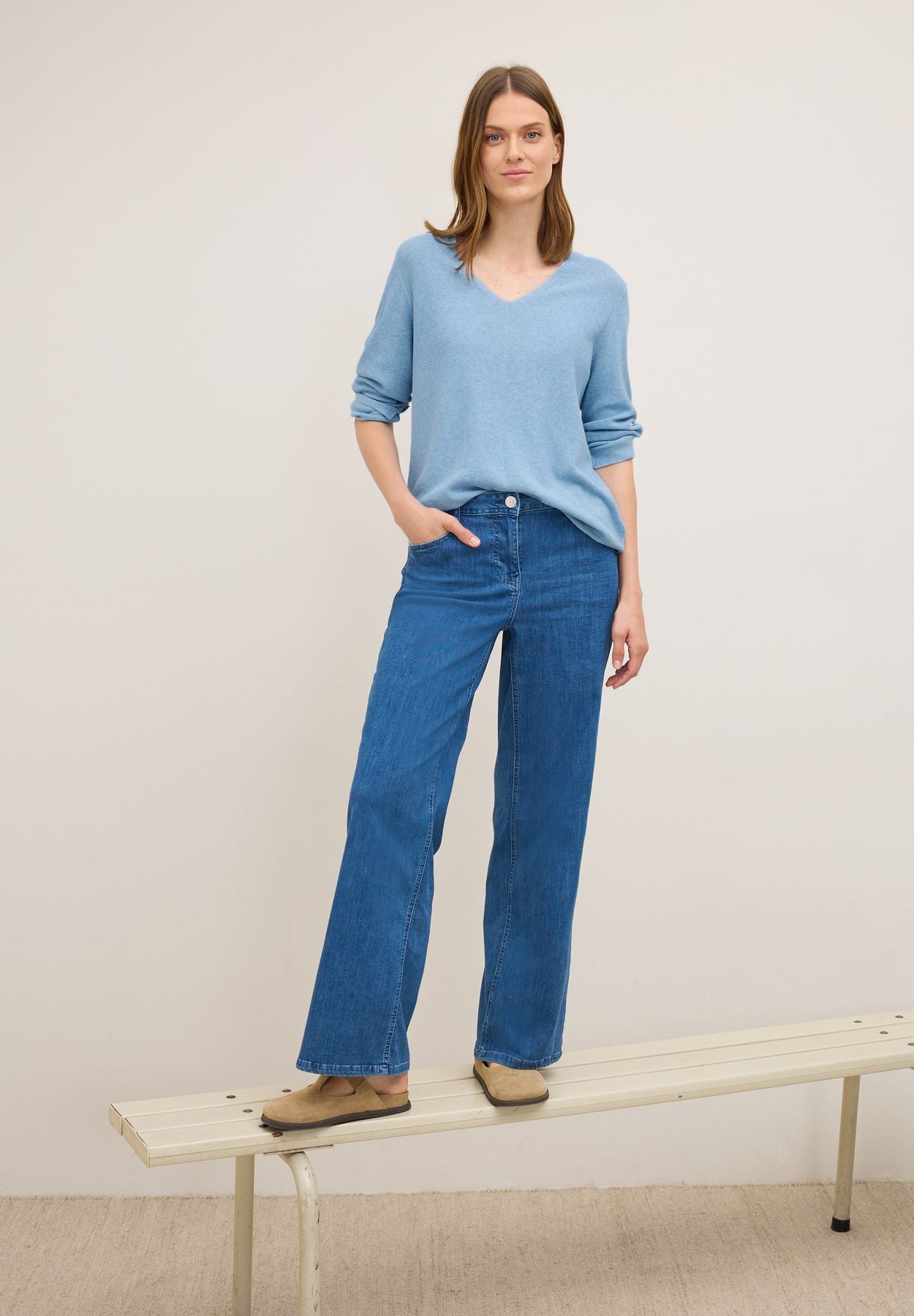 V-Neck Strickpullover