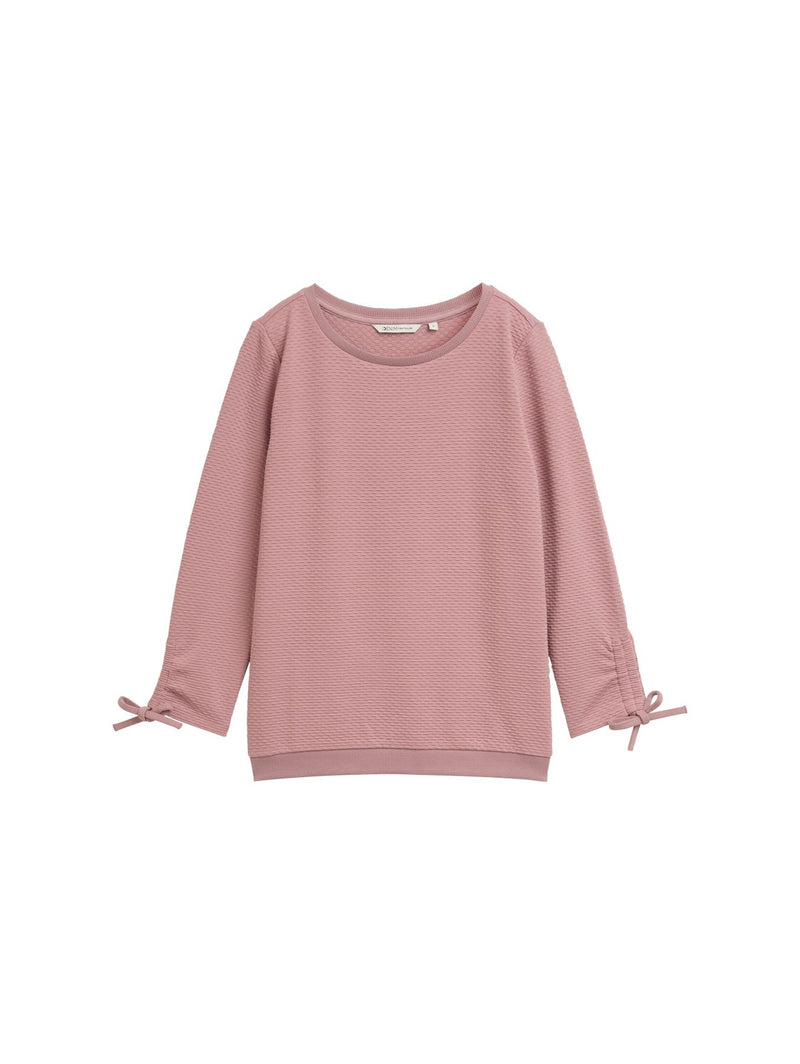 Sweatshirt mit Raffärmeln