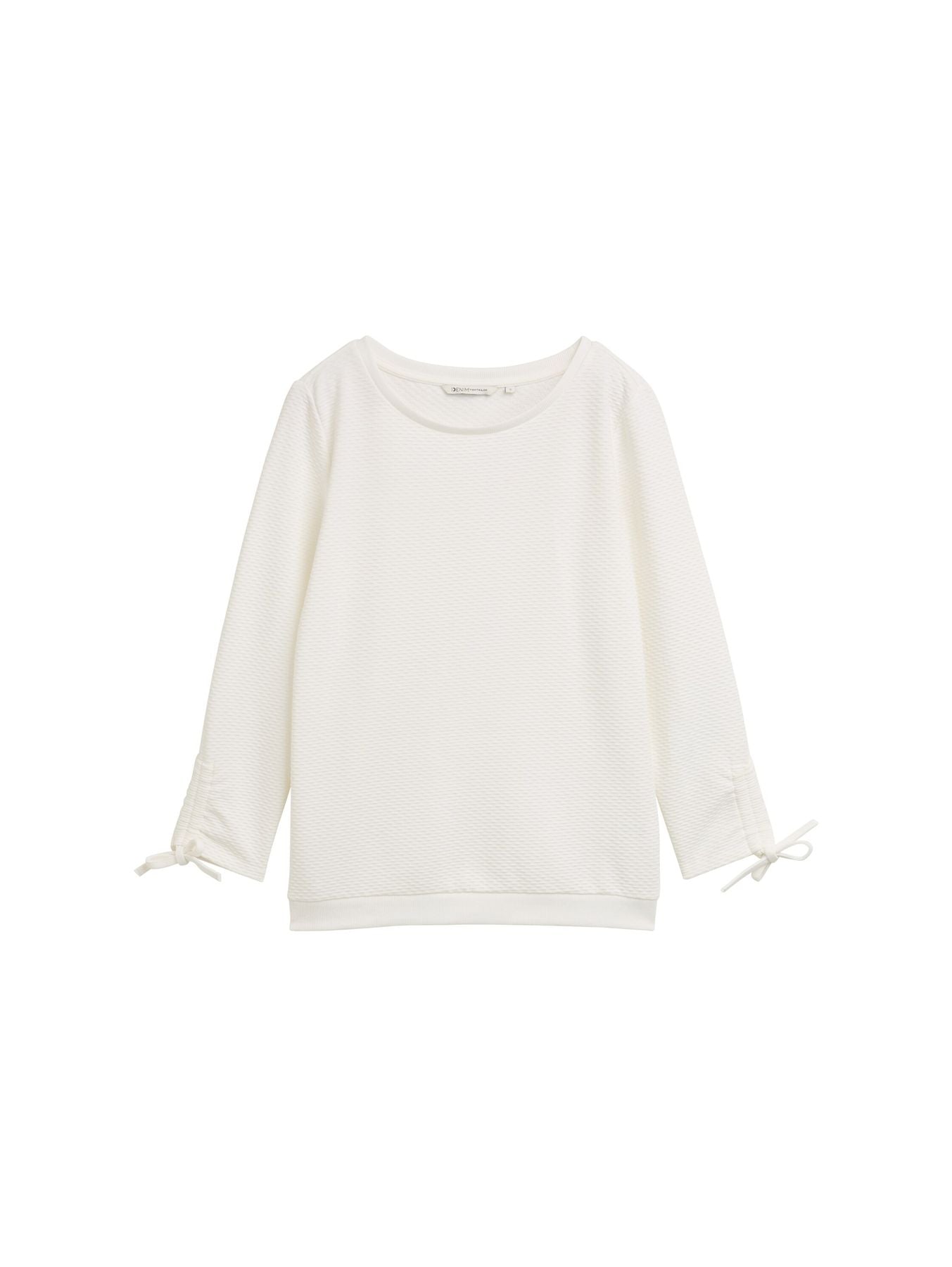 Slim Fit Sweatshirt mit Raffärmeln