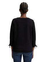 Sweatshirt mit Raffärmeln