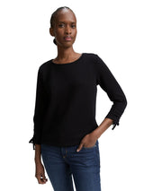 Sweatshirt mit Raffärmeln