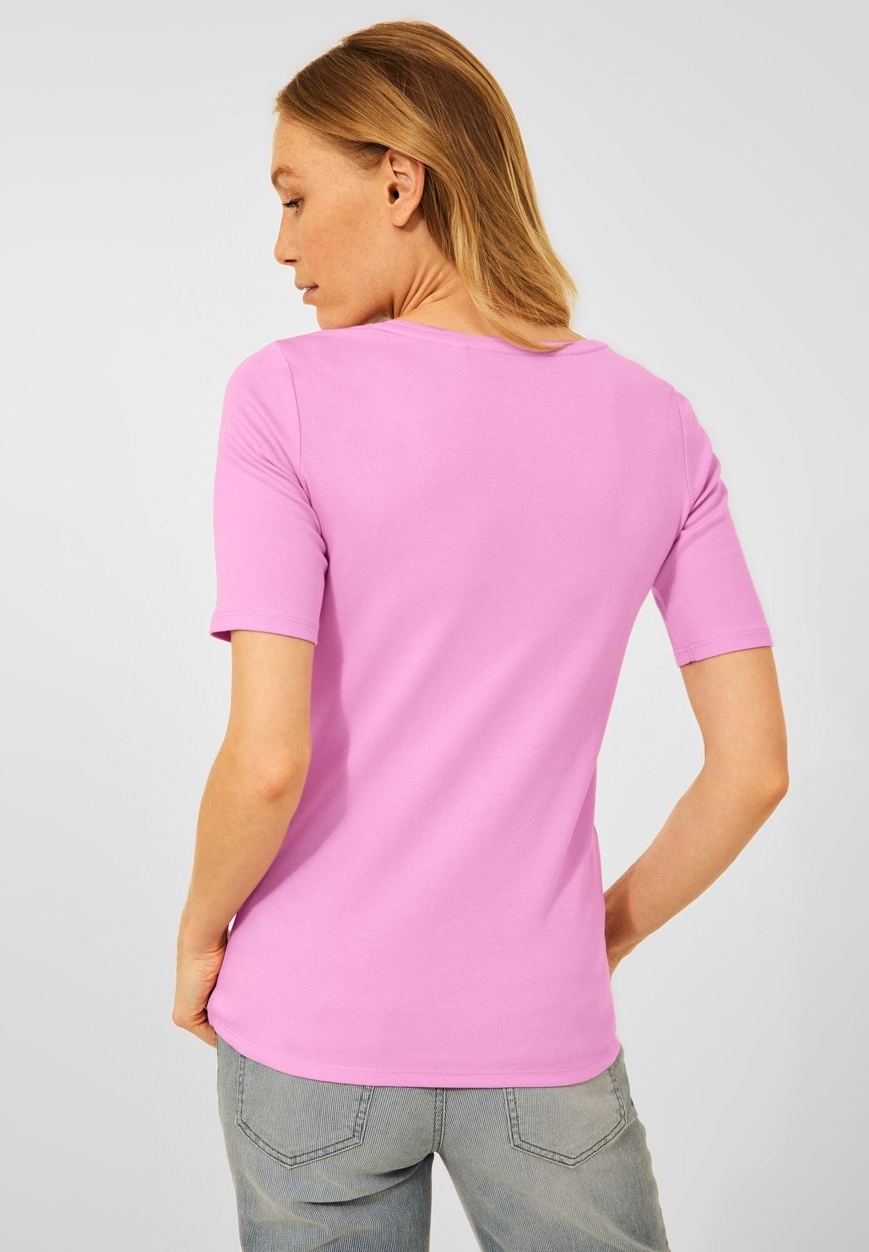 T-Shirt in Unifarbe