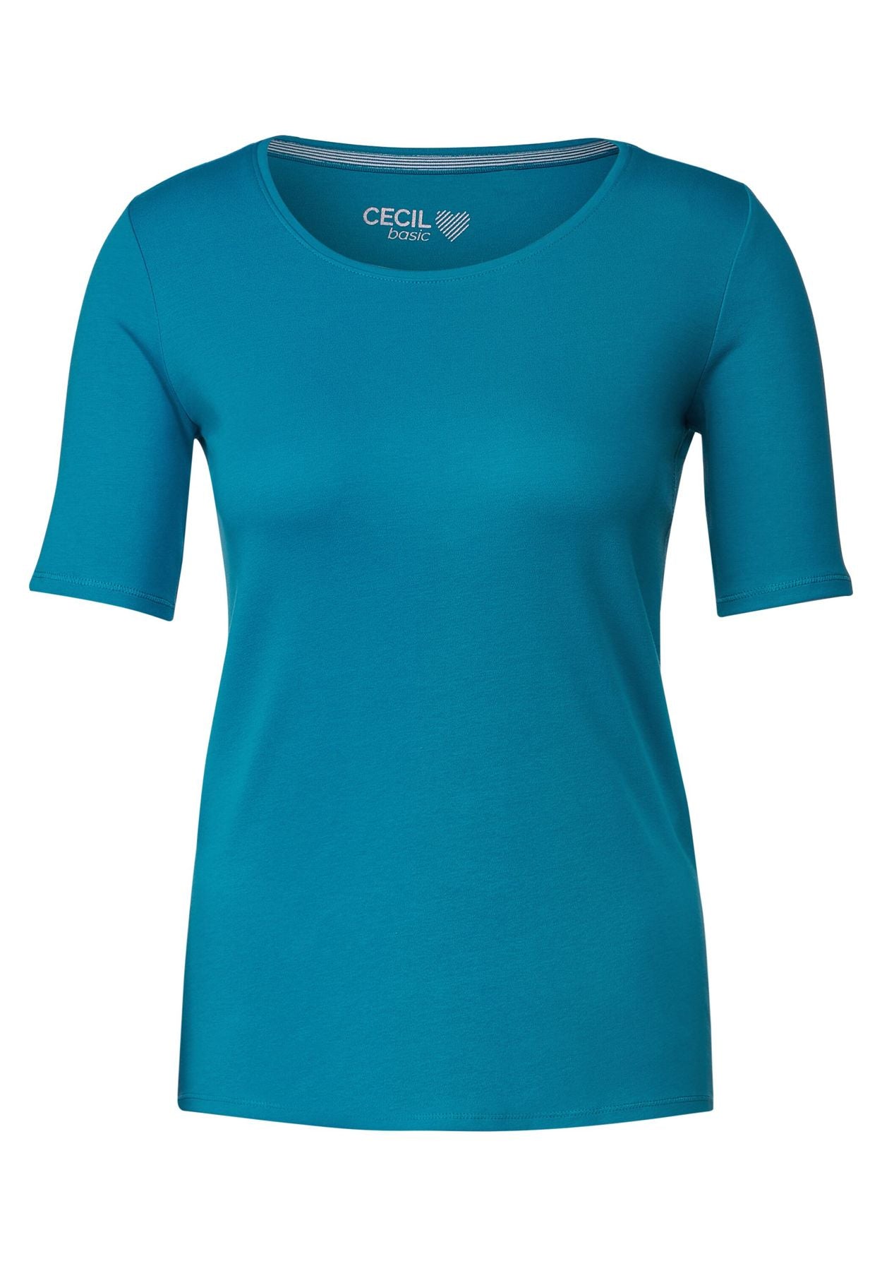 T-Shirt in Unifarbe