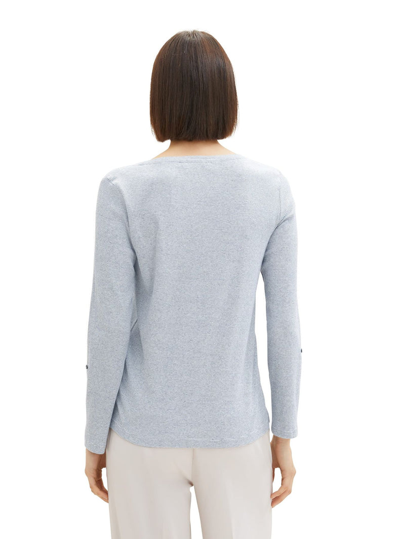 T-shirt stripe henley