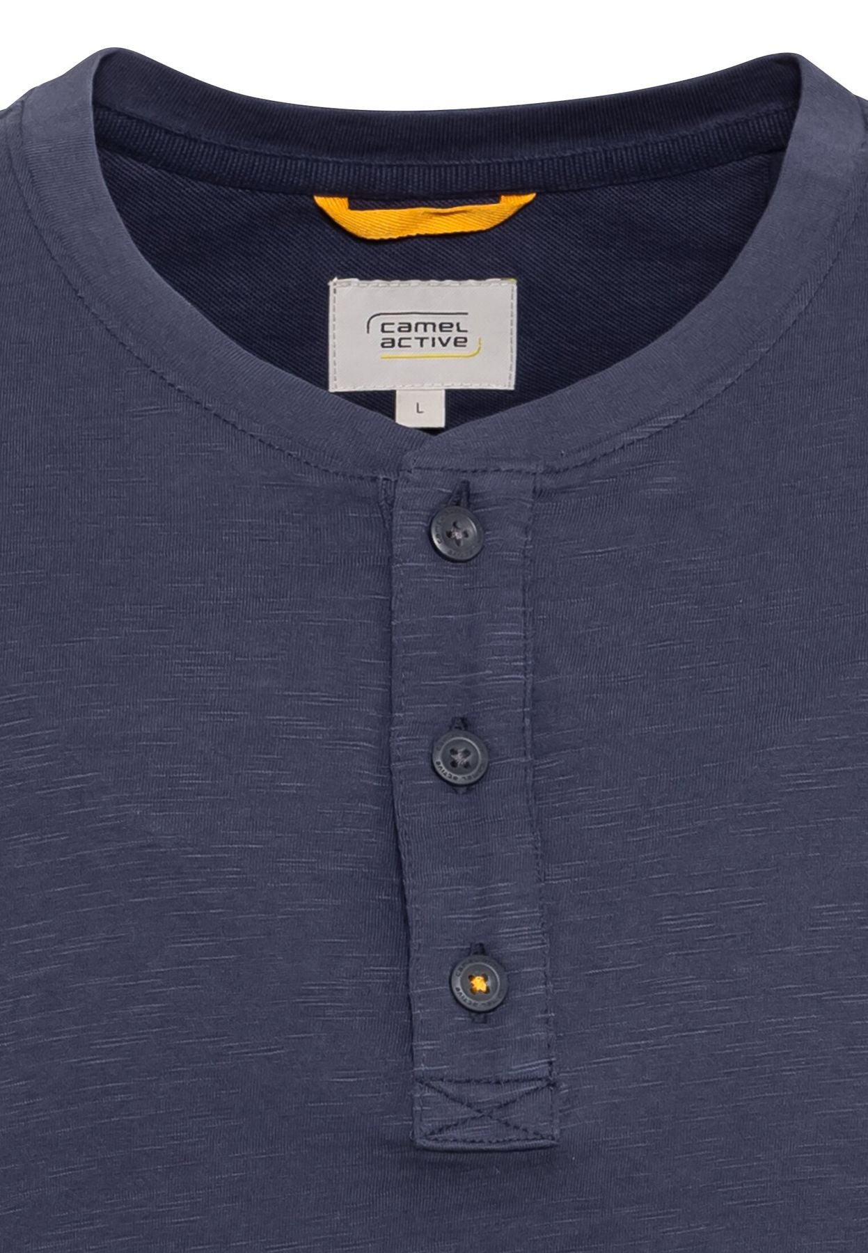 Henley T-Shirt aus reiner Baumwolle