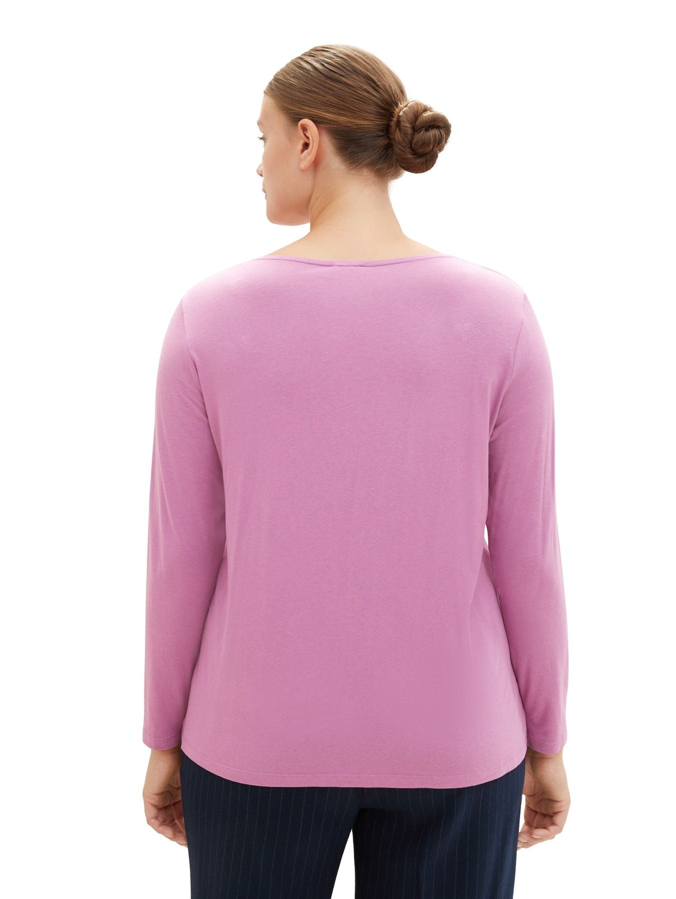 Plus Size - Langarmshirt mit Karree Ausschnitt