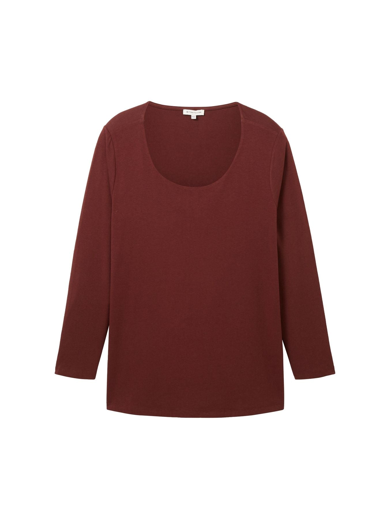 Plus Size - Langarmshirt mit Karree Ausschnitt