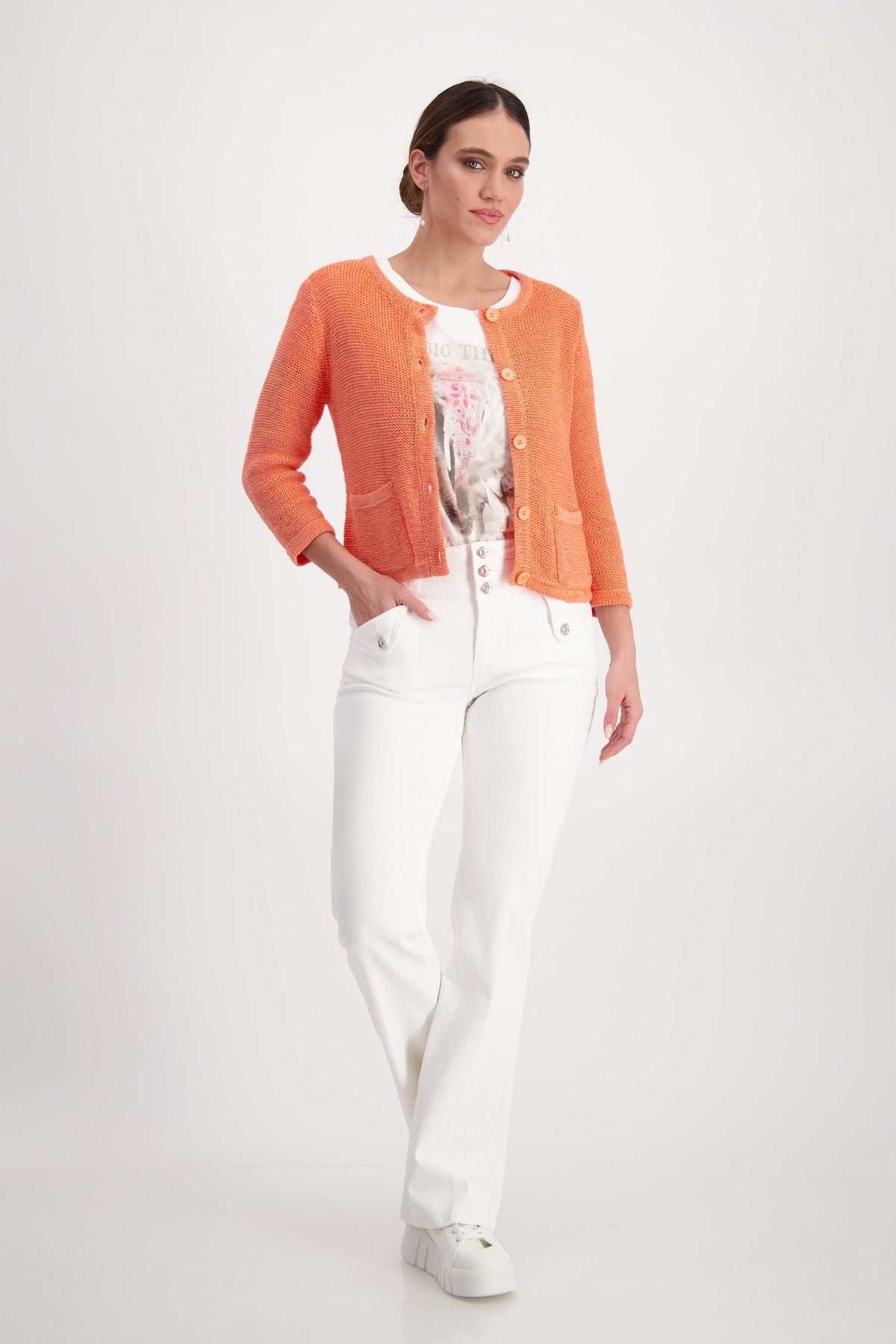 Strickjacke mit Taschen
