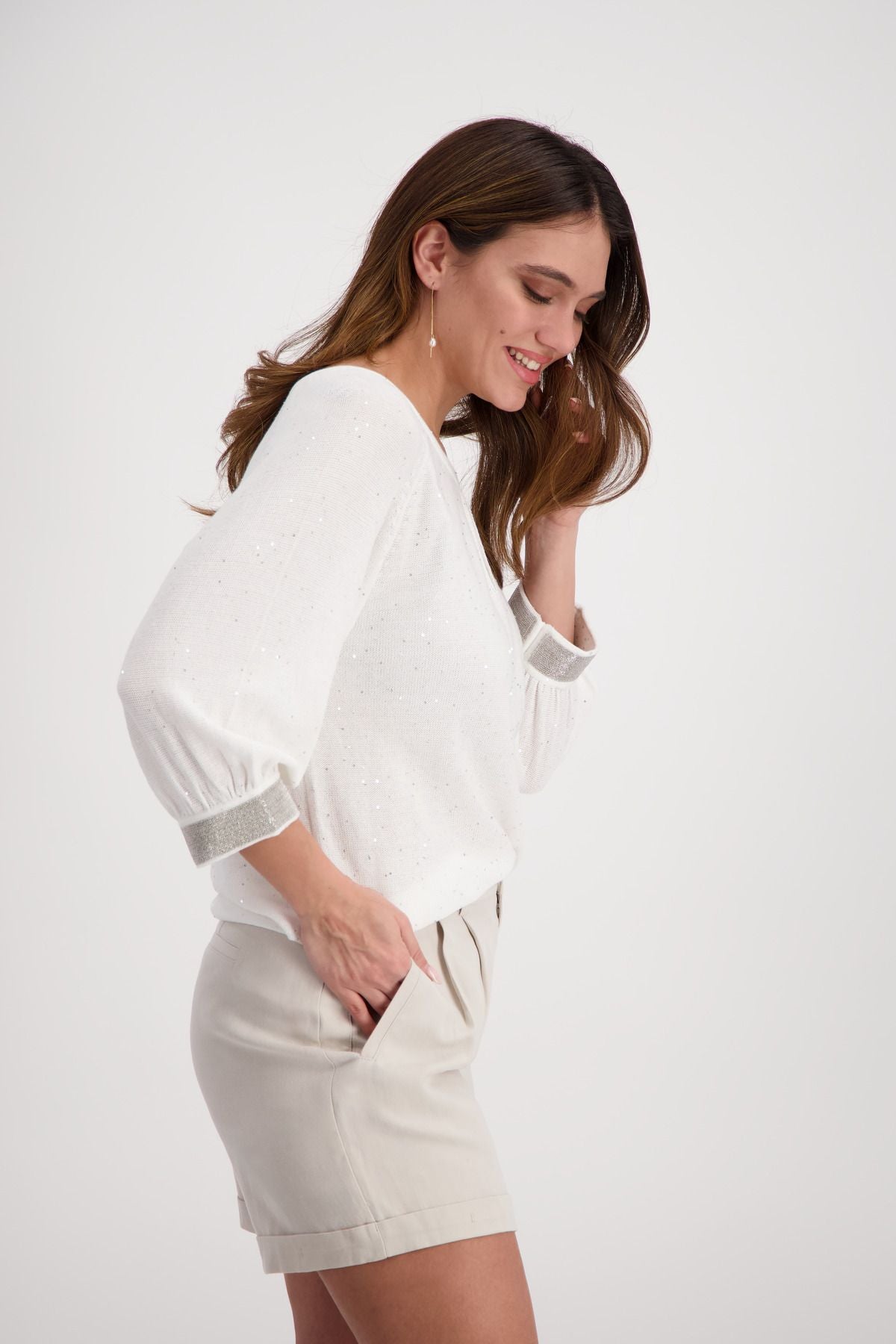 Pullover mit Pailletten