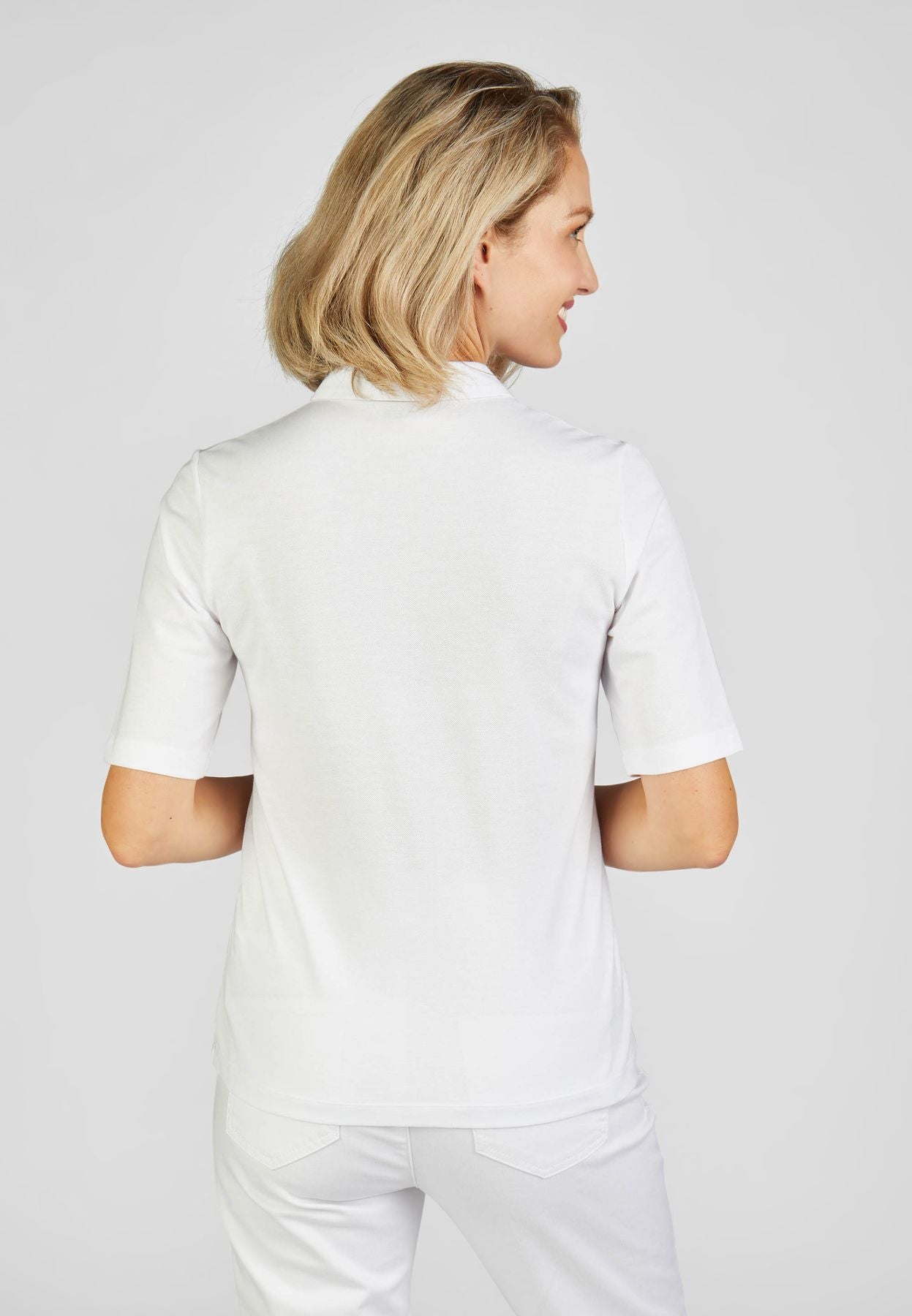 T-Shirt mit klassischer Knopfleiste