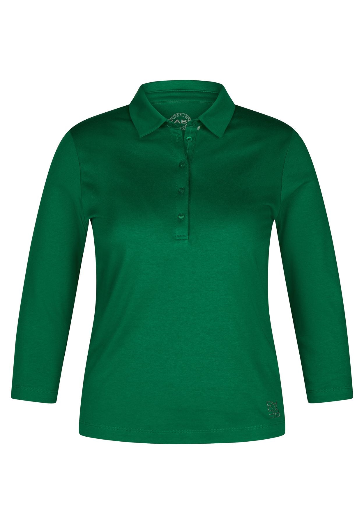 Shirt mit Polokragen und 3/4-Arm