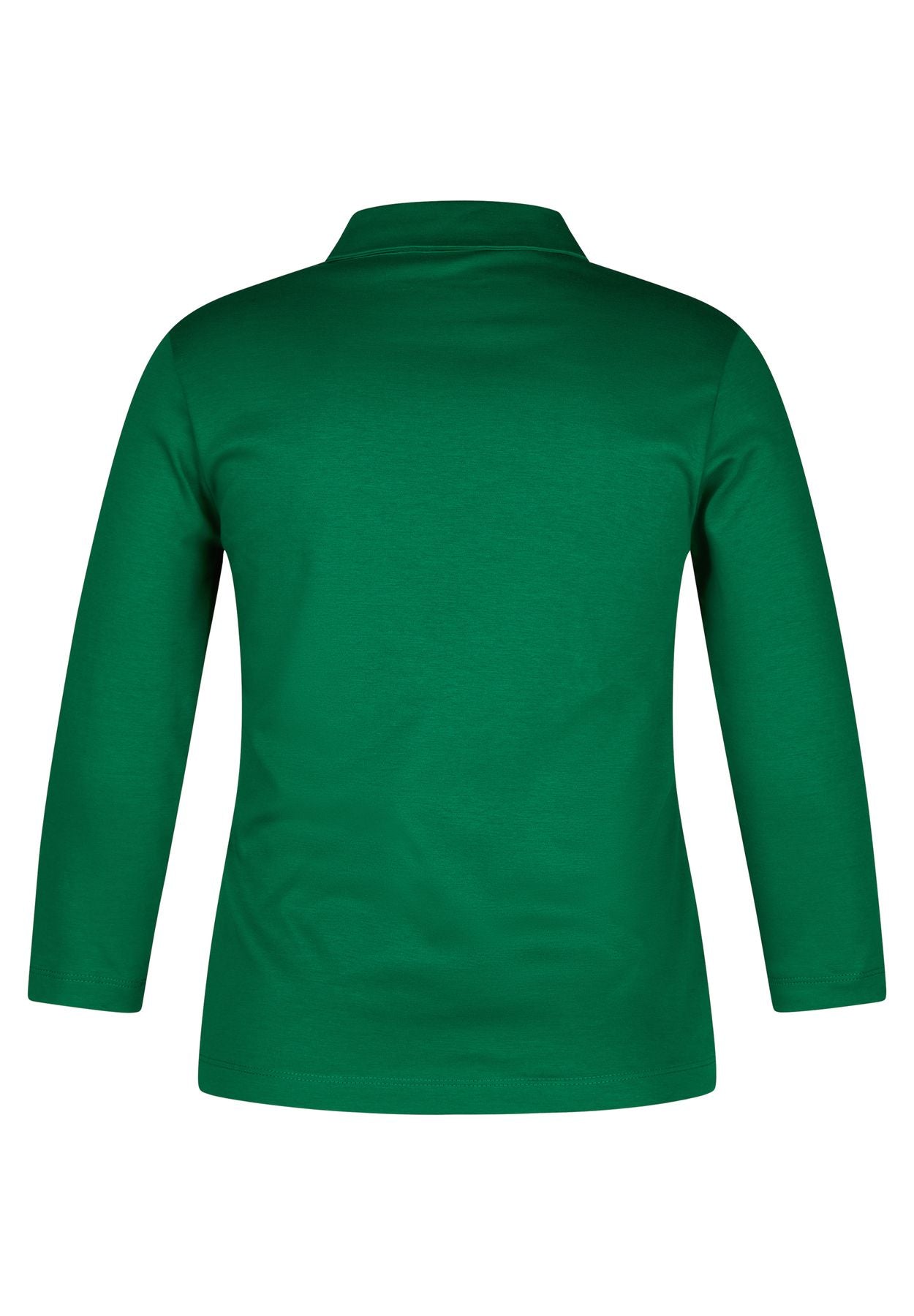 Shirt mit Polokragen und 3/4-Arm