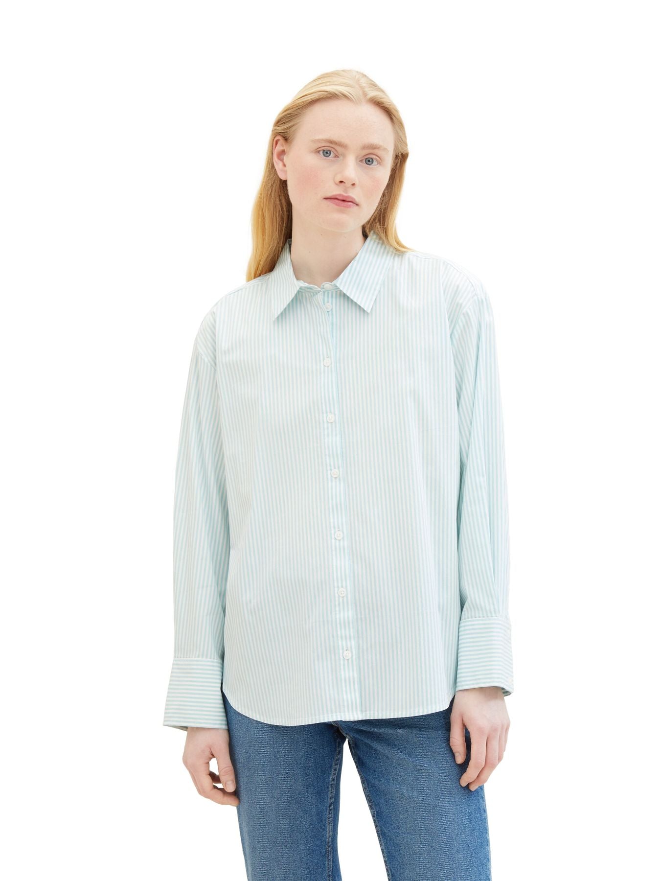 Loose Fit Hemd mit Streifen