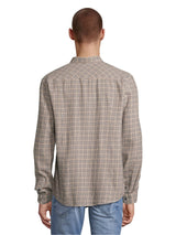 fitted small check shirt