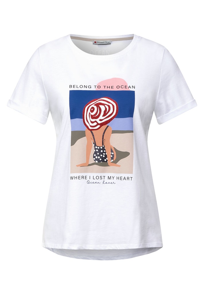 Loose Fit T-Shirt mit Print