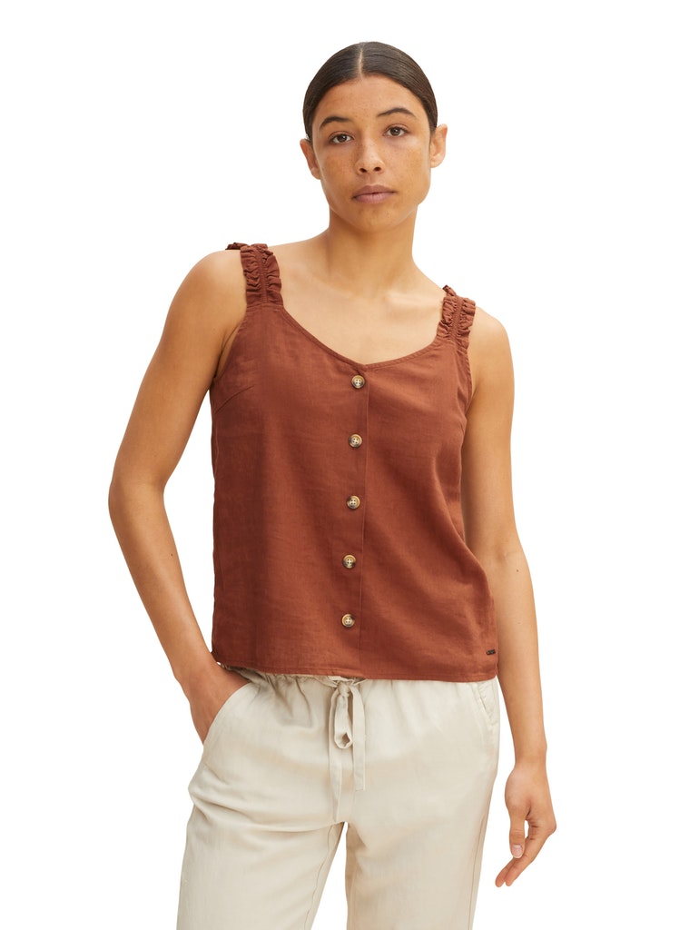 camisol top with ruffles