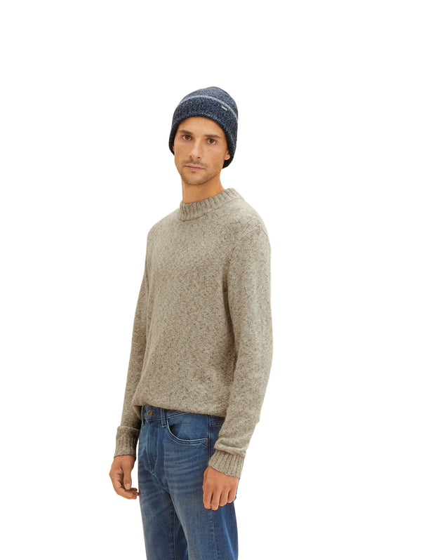 mouline knitted hat