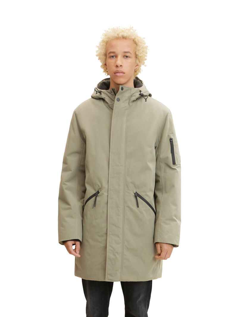 modern detailed parka