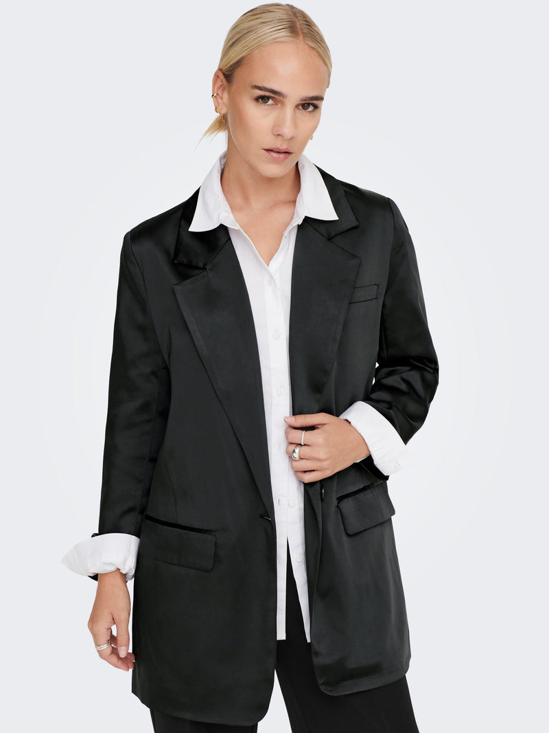 ONLLANA-MAYRA L/S OVS SATIN BLAZER TLR