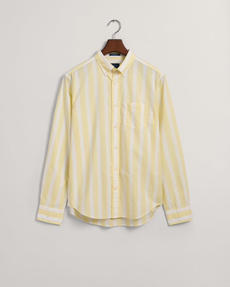 Regular Fit Broadcloth Hemd mit breiten Streifen