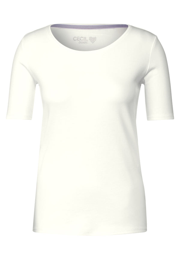 T-Shirt in Unifarbe