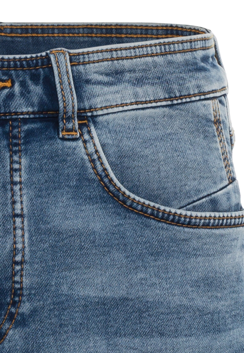 5 Pocket Denim Shorts im Slim Fit