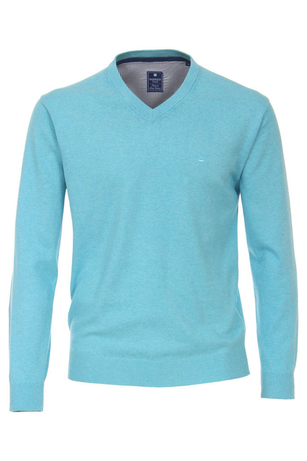 REDMOND PULLOVER mit V-Ausschnitt