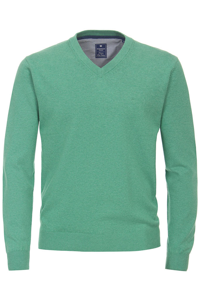REDMOND PULLOVER mit V-Ausschnitt