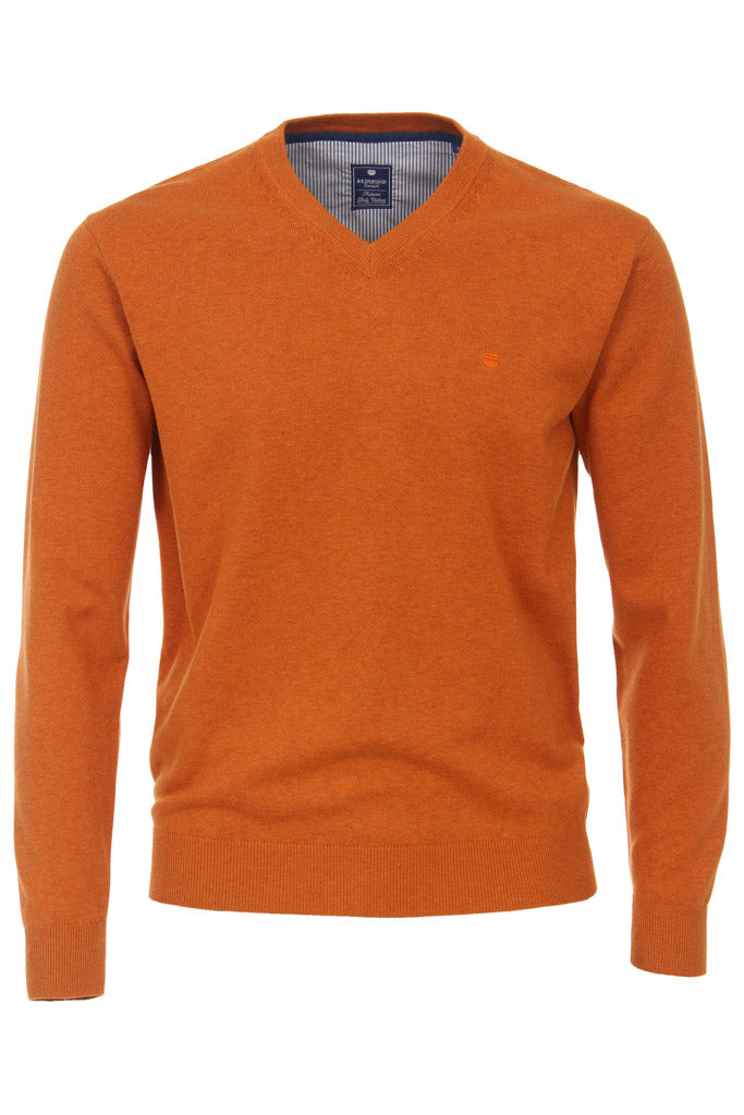 REDMOND PULLOVER mit V-Ausschnitt