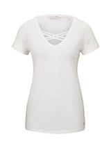 organic v-neck tee with straps