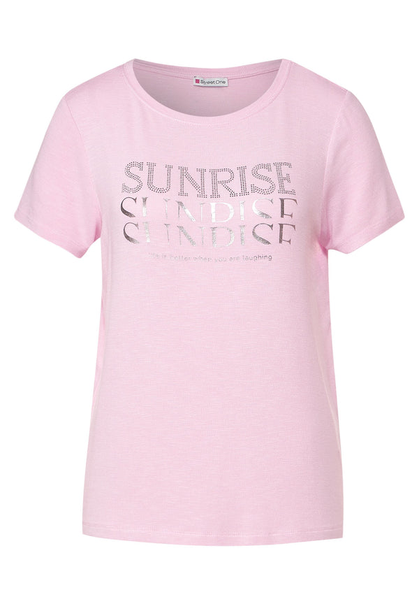 T-Shirt mit Wordingprint