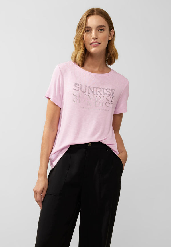 T-Shirt mit Wordingprint