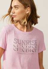 T-Shirt mit Wordingprint