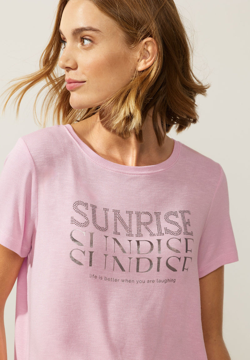 T-Shirt mit Wordingprint