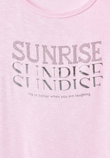 T-Shirt mit Wordingprint
