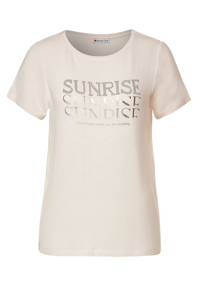 T-Shirt mit Wordingprint