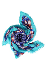 Schal mit Ikat Print
