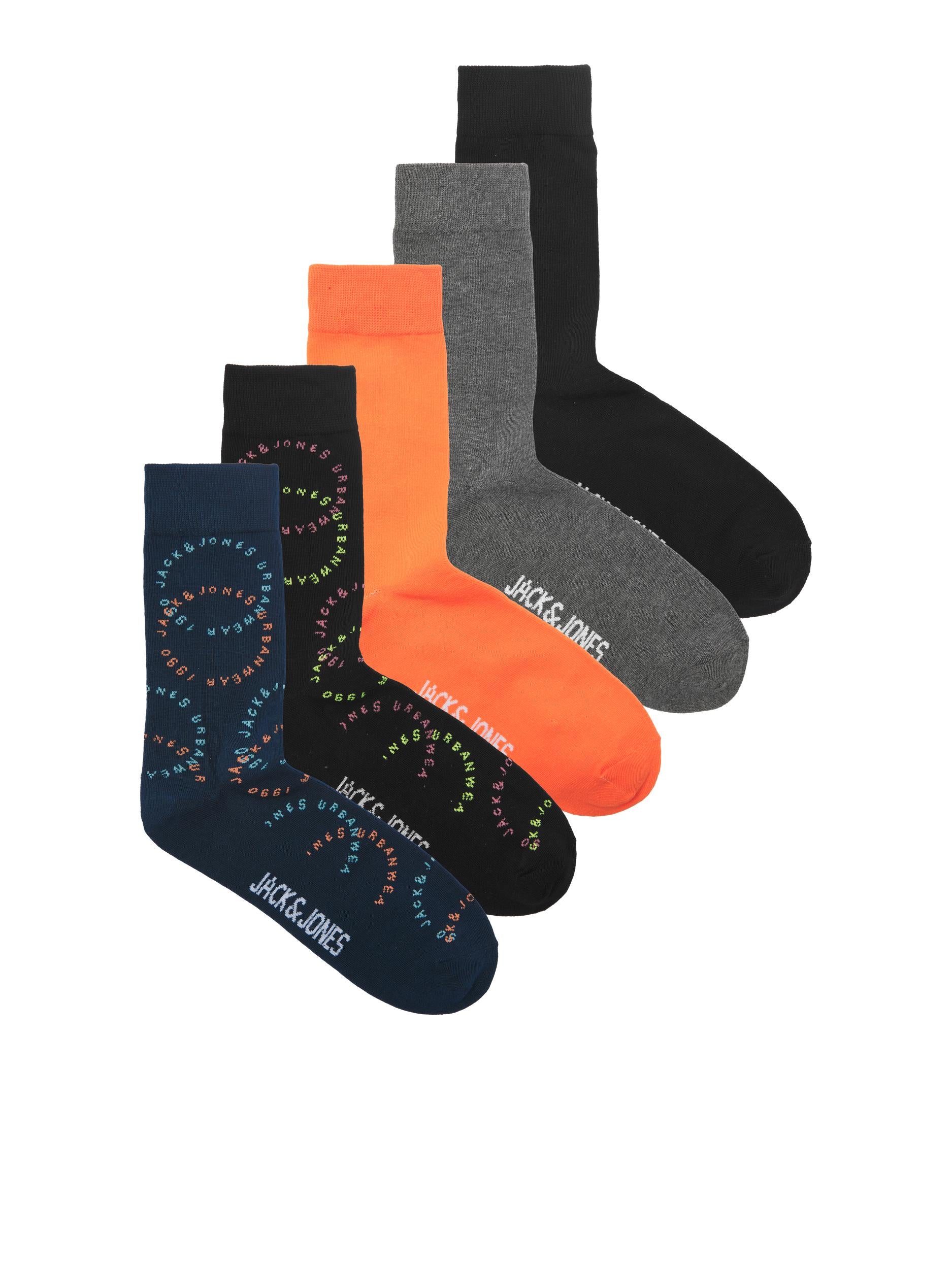 JACLOGO CIRCLE SOCKS 5 PACK