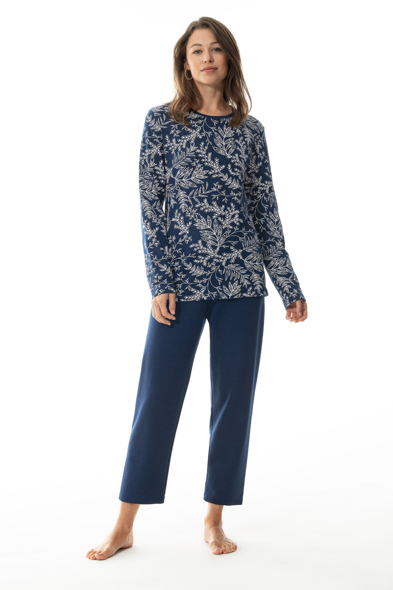pyjama 7/8 length, long sleeve