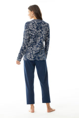 pyjama 7/8 length, long sleeve