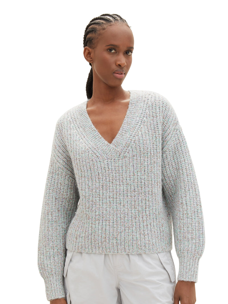 multicolor knit pullover 34077 XS-M 121