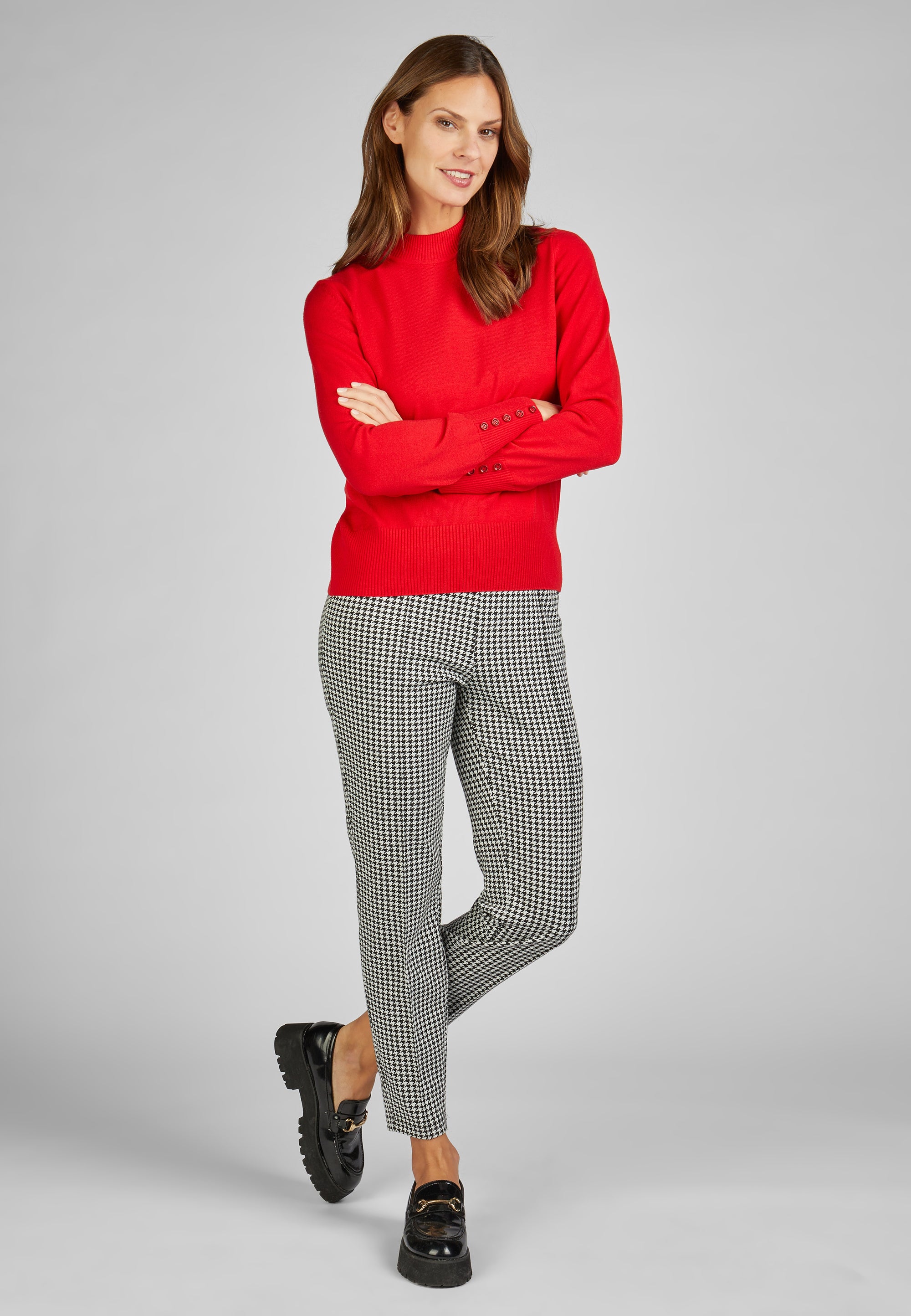 Pullover mit Stehkragen