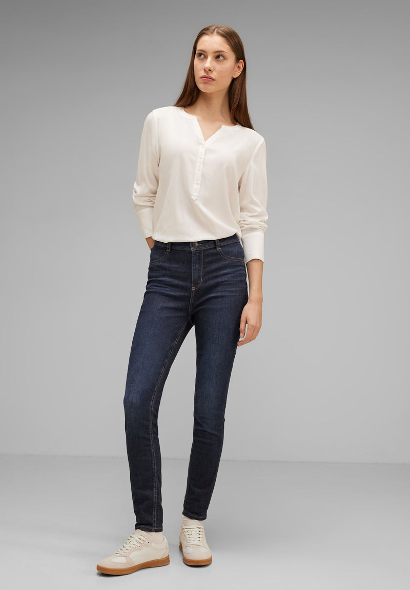 Blaue Skinny Fit Jeggings