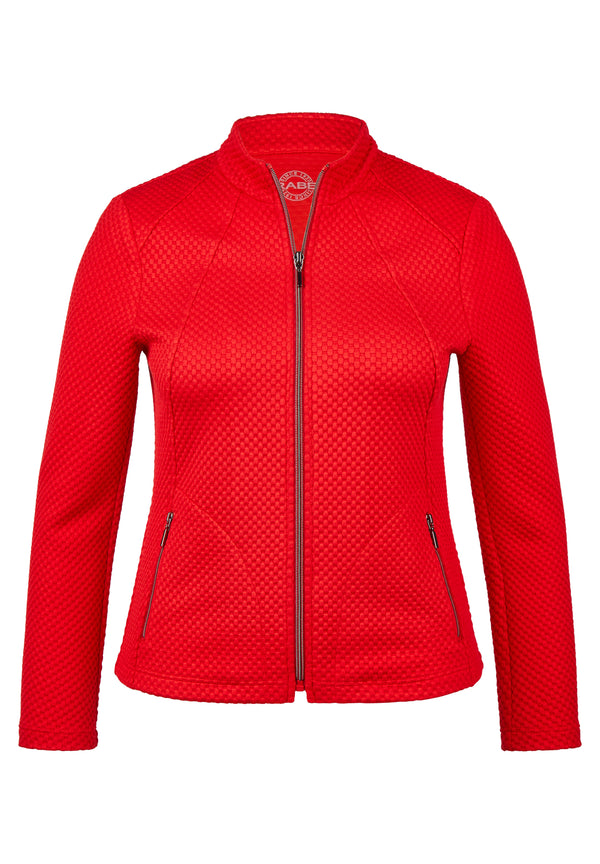 Jersey Jacke mit Stehkragen
